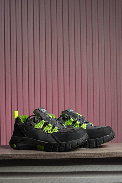 ZAPATO DEPORTIVO GRIS PUNTA DE ACERO