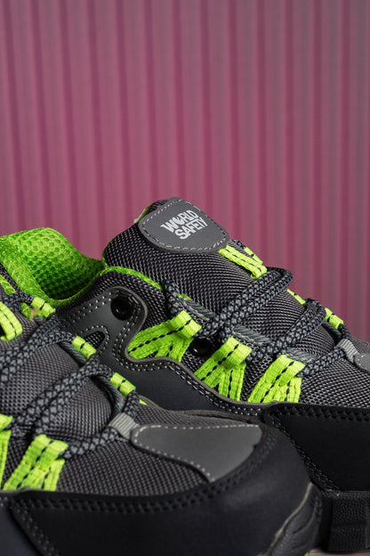 ZAPATO DEPORTIVO GRIS PUNTA DE ACERO